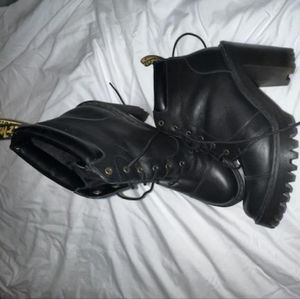 DR.Martens Womens leather heel boots